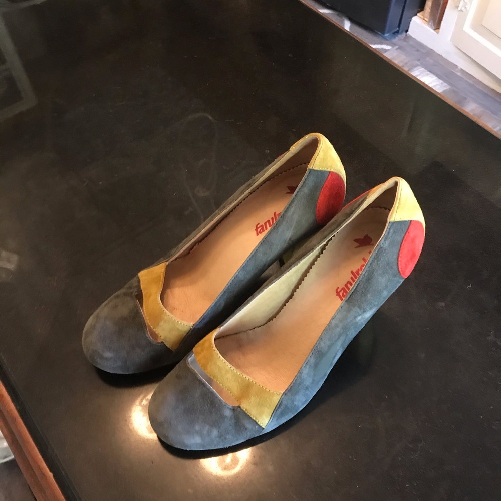 Farylrobin Suede Color Block Heels - image 2